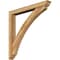 Ekena Millwork Thorton Traditional Rough Sawn Bracket w/ Offset Brace, Western Red Cedar, 6"W x 48"D x 48"H BKT0604X48X48THR01RWR - alternate 1